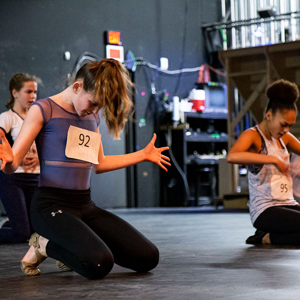 three girls dancing