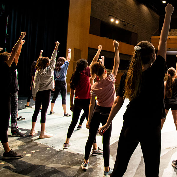 group of youth dancing