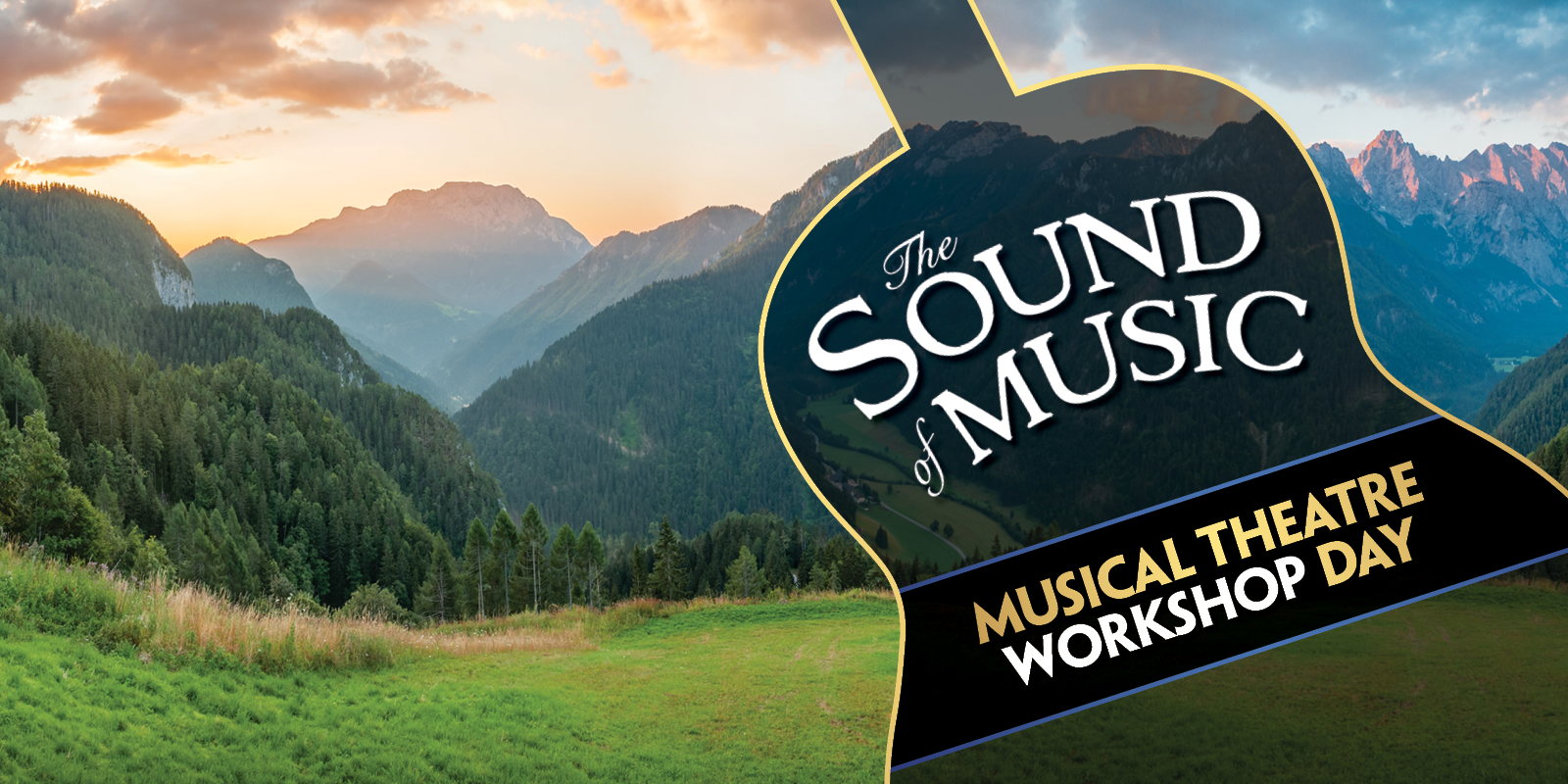 Alps with sound of music logo